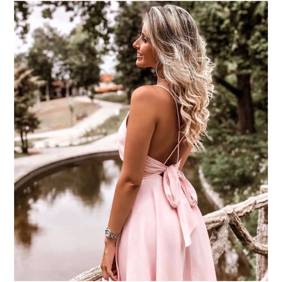 Zara Pink Midi Dress size small - Picture 3 of 16